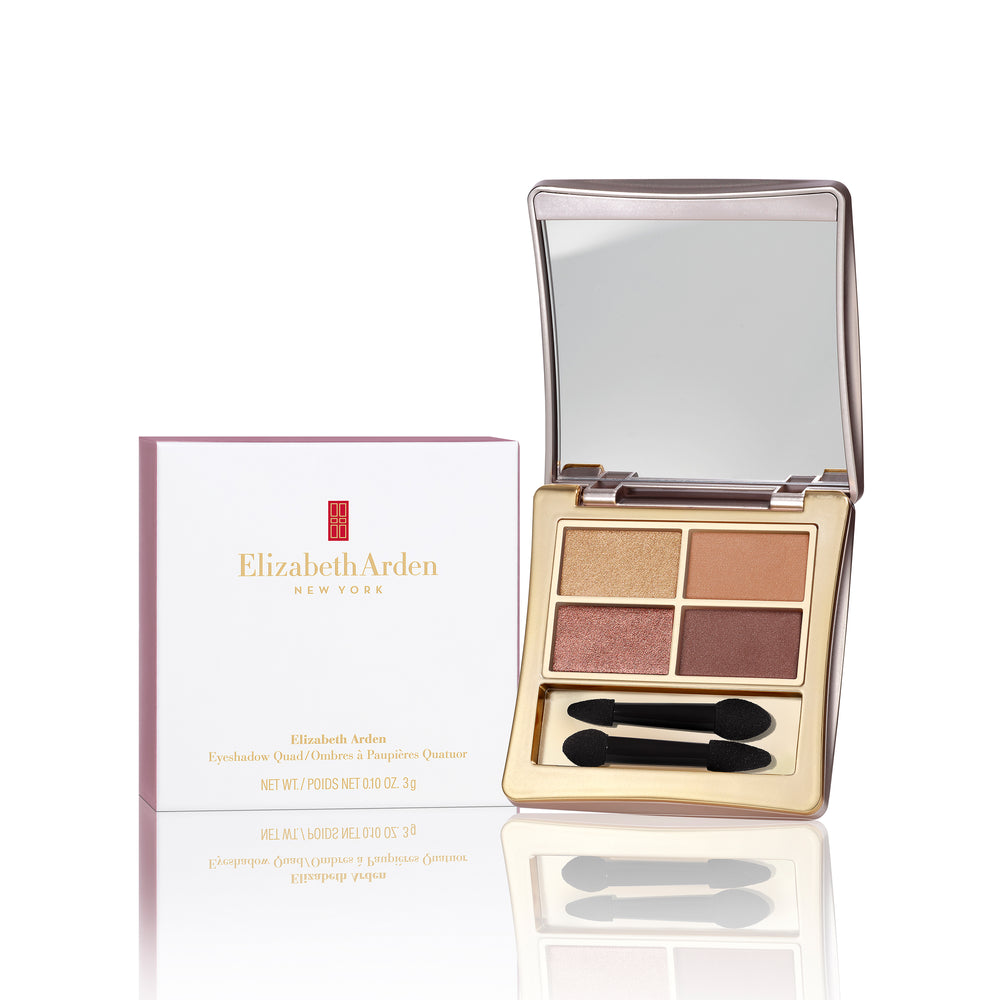 Elizabeth Arden Desert Nudes Eyeshadow Quad Palette Product Image & Box