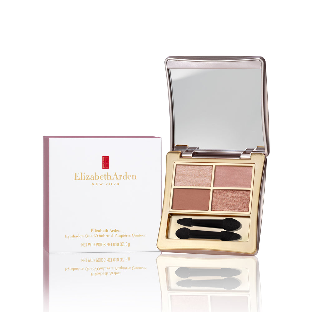 Elizabeth Arden Profoundly Pink Eyeshadow Quad Palette Product Image & Box